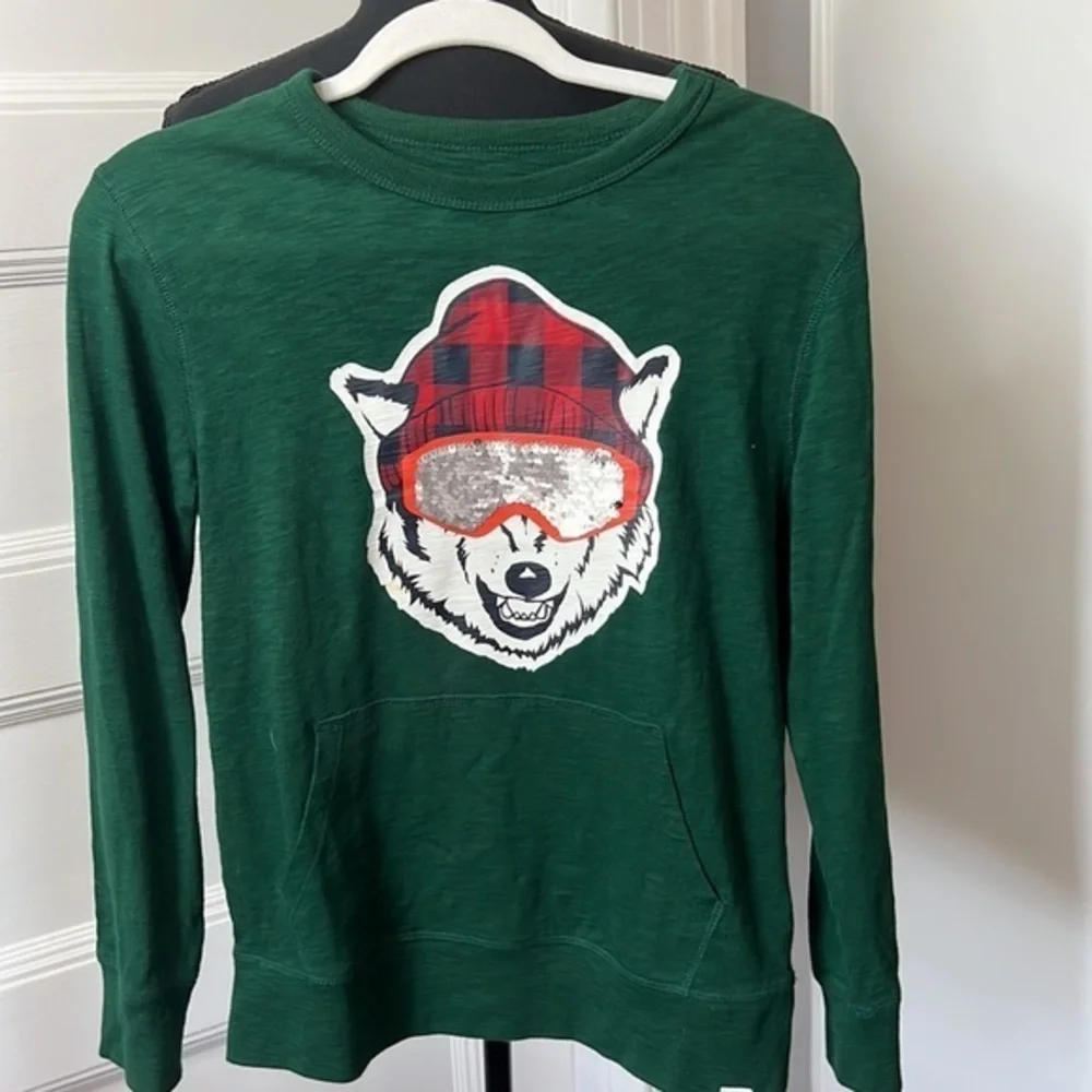 GAPS KIDS SIZE XL GREEN WOLF LONG SLEEEVE SHIRT. NEW WITHOUT TAGS‎